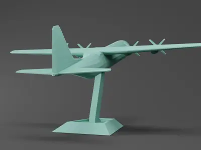 C-130 Plane 3D print model