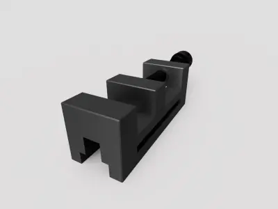 Mechanical Vise Free 3D model