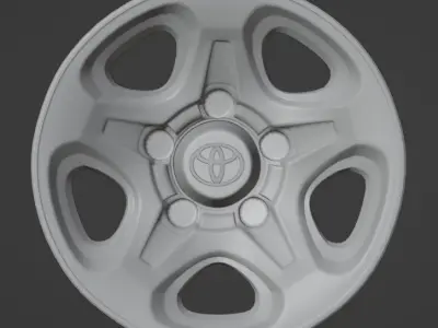 Toyota land cruiser   wheel Low-poly 3D model