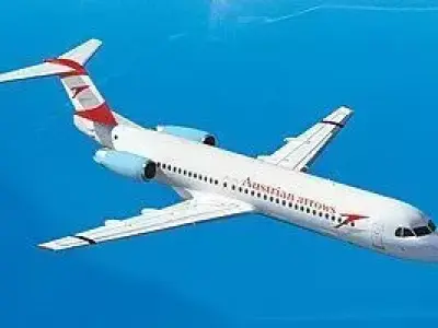 Fokker 100 3D model