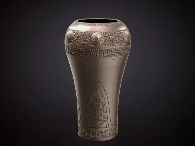 Antique Shang and Zhou bronze vase for print 3D print model