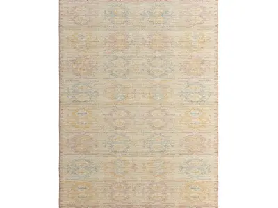 Jute Rug Himal Multicolour By Benuta 3D model