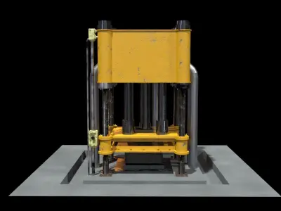 metal forging machine 3D model