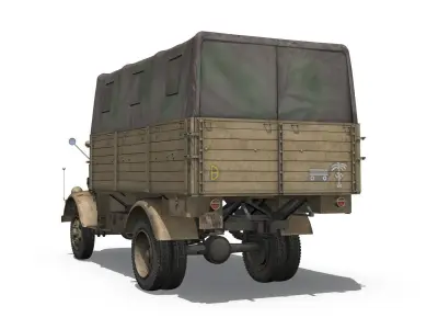 Opel Blitz - 21 Panzer-Division 3D model