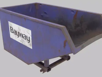 Low poly mini skip PBR Low-poly 3D model