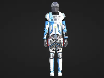  Robot Soldier  -  Assault Soldier Low-poly 3D model