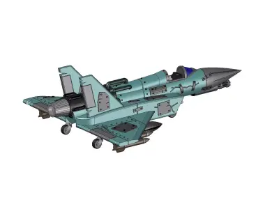 Ghost plane End of the world concept 3D print model
