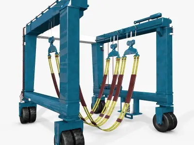 Industrial Marine Travel Lift 3D model