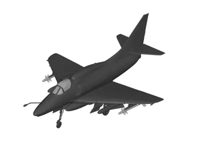 Douglas A-4 Skyhawk 3D model purchase