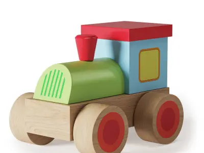 Wooden Toys 01 3D model