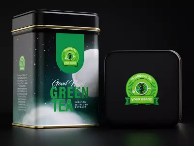 Tea Canister Packaging 3D model
