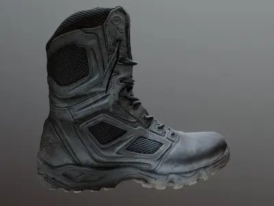 Magnum Elite Spider 8 boot Photogrammetry Free 3D model
