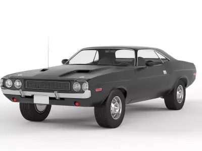 Dodge Challenger Toy Car 3D model