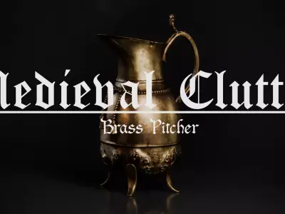 Brass Pitcher 3D model