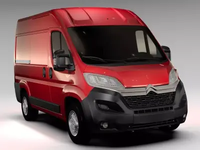 Citroen Jumper Van L1H2 2017 3D model