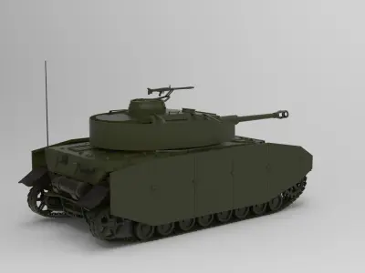 Panzer IV 3D model buy