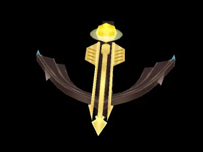 crossbow lowpoly Low-poly 3D model