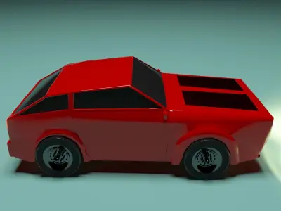 car for cartoon or games Free 3D model