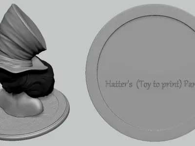 Hatters Stend - Toy model to print Part 01 Free 3D print model Free 3D print model
