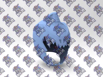 Power Rangers Silver Dino Helmet for 3dprinting 3D model