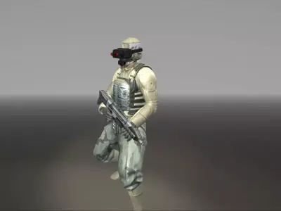 Elite Soldier Low-poly 3D model purchase