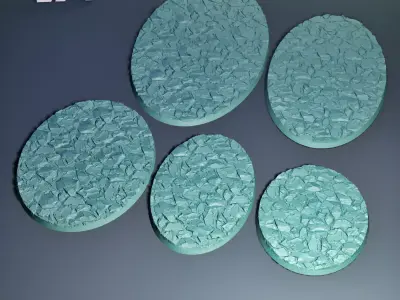 HD Base Set 23 - Angular Stone 3D print model