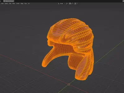 Custom3Dprint Minifigure Accessory - Minifigure Hair S2 - 111 3D print model
