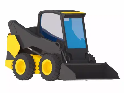 Loader Construction MC95C Low-poly 3D model