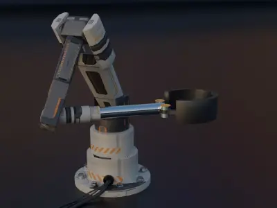 Mechanical Arm Free low-poly 3D model purchase