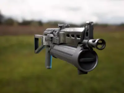 Animated PP19 SMG Weapon Pack Low-poly 3D model