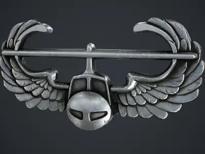 Air Assault Badge Low-poly 3D model