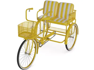 2person Classic Tricycle 3D model