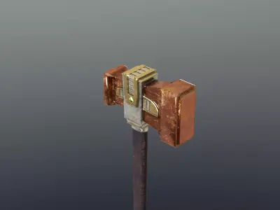 Hammer - Orichalcum Low-poly 3D model