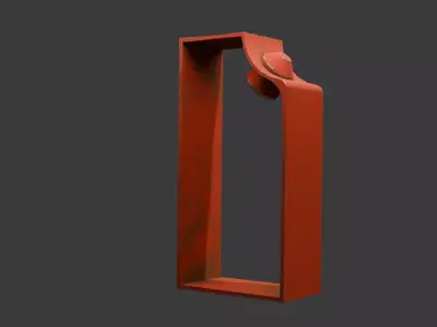 realistic industrial metal bracket  Free 3D model