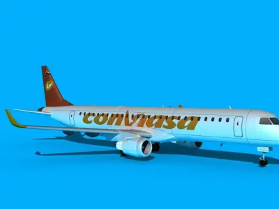 Embraer Emb-190 CONVIASA 3D model