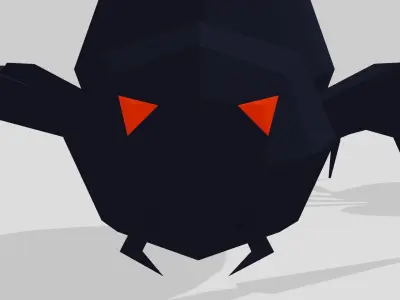 Cute Spiders Low-poly Free 3D model