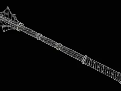 Forthright - Inquisitor Mace Low-poly 3D model