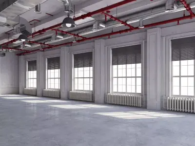Loft Office industrial 2 3D model