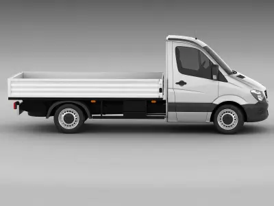 Mercedes Sprinter 2013 pick-up 3D model
