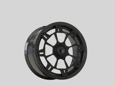Rims wheel tuning part carbon 3D model