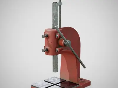 Precision Bench Press - Generic 01 Used Low-poly 3D model