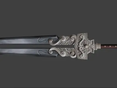 Swords Set sword Low-poly 3D model