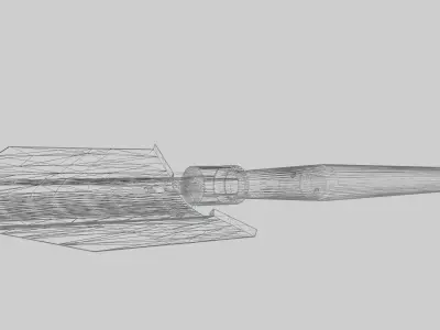 US M43 Entrenching Tool Low-poly 3D model