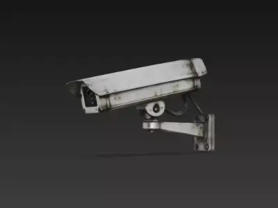 Industrial CCTV Security Camera - PBR Low Poly Game Ready Low-poly 3D model