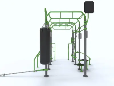 Impulse O-Zone Functional Training System 3D model