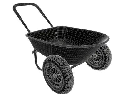 Wheelbarrow 01 3D model