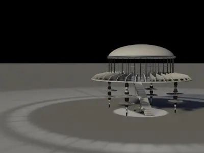 Sci Fi Observation Deck 2 Free 3D model