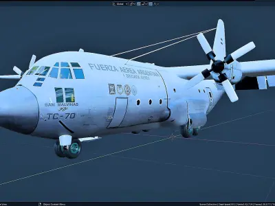 KC 130 Aircraft Free 3D model