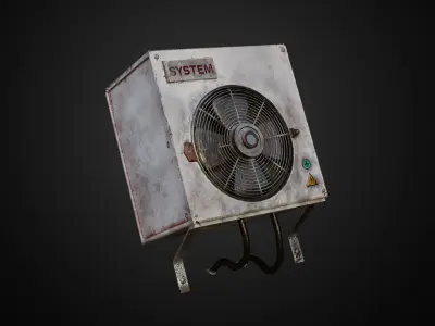 ventilator fan Free low-poly 3D model