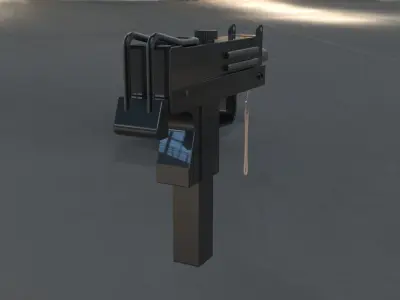 Mac-10 SMG gun 3D model